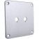 [GRADE B] DAYTON AUDIO SBPP-SI Aluminium plate for binding posts Silver