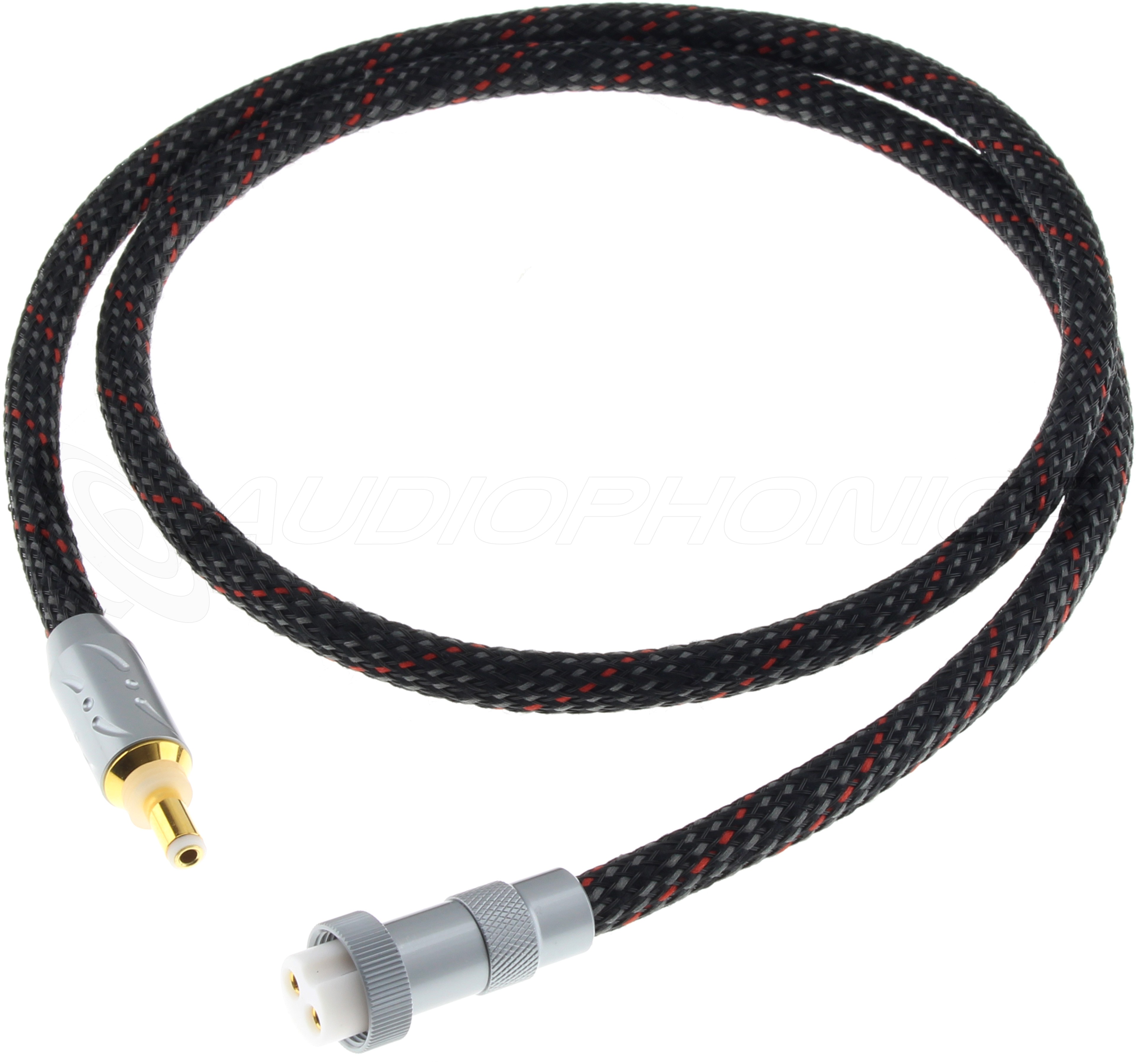 AUDIOPHONICS GXDC-25 Power Cable Jack DC 5.5/2.5mm to GX16 OFC Copper for LHY Power Supplies 1m