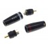 Male RCA connectors Gold-plated Ø8.5mm (Set x4)