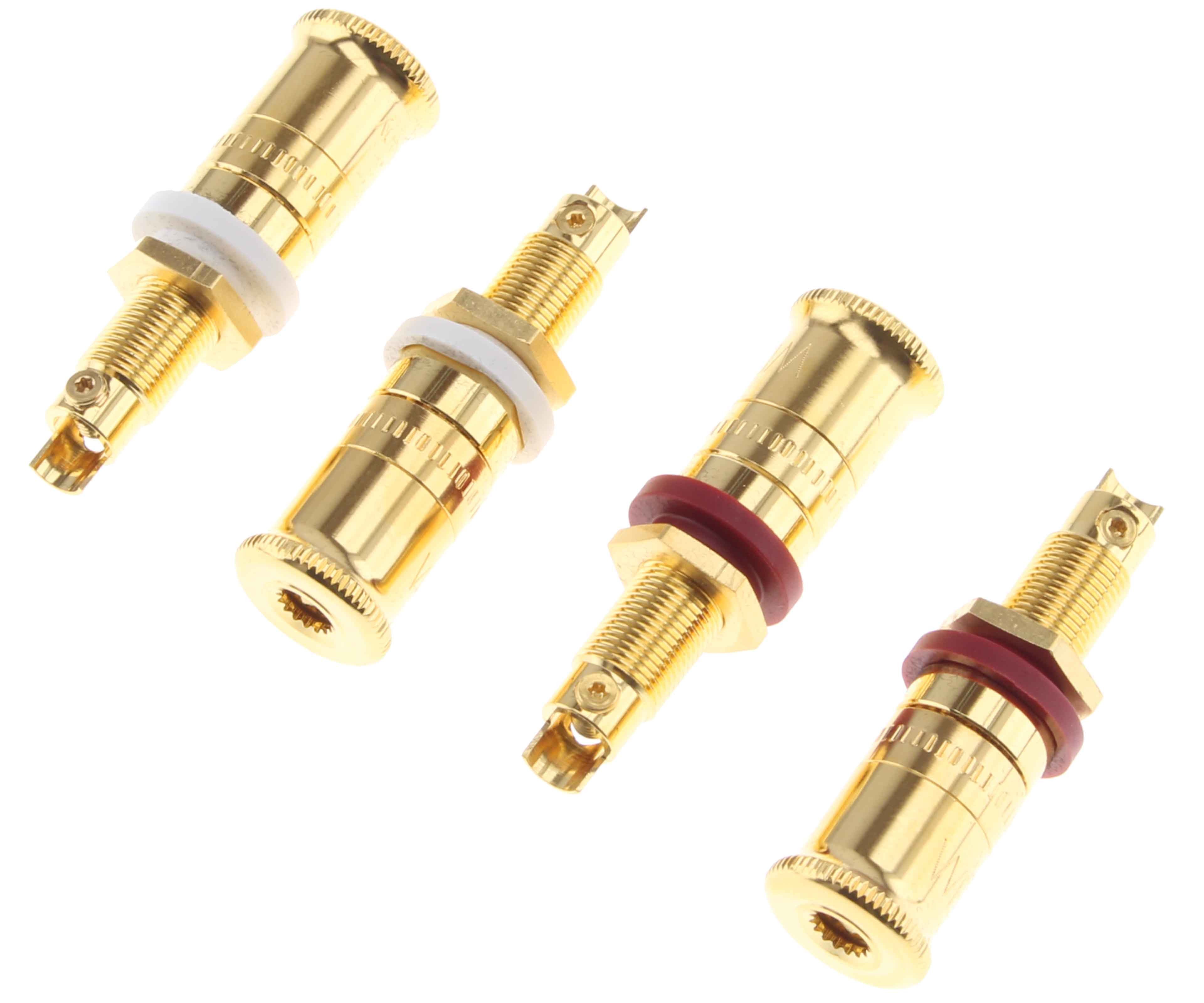 WBT-0730.01 Topline Gold plated 24k Binding post (Set x4)