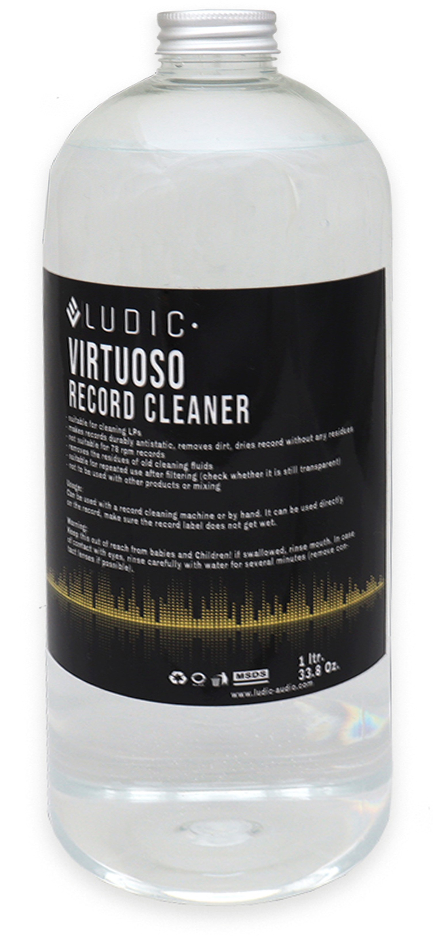 LUDIC VIRTUOSO Liquide de Nettoyage pour Disques Vinyles 1L