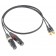 SOMMERCABLE ONY4 Câble de modulation stéréo RCA Mâle - XLR Femelle Plaqué Or 24K 0.5m