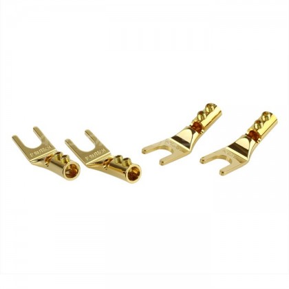 Furutech FP-201G Spade Plug Gold Plated Copper Ø 6mm (Set x4)