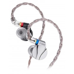 FiiO FD15 Écouteurs Intra-Auriculaires IEM Dynamiques 32Ω 112dB 10Hz-40kHz Argent