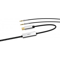 AUNE ARU1 Câble Casque USB-C vers Jack 3.5mm Cuivre OFC Amplificateur Casque DAC Portable CS43131 1.3m