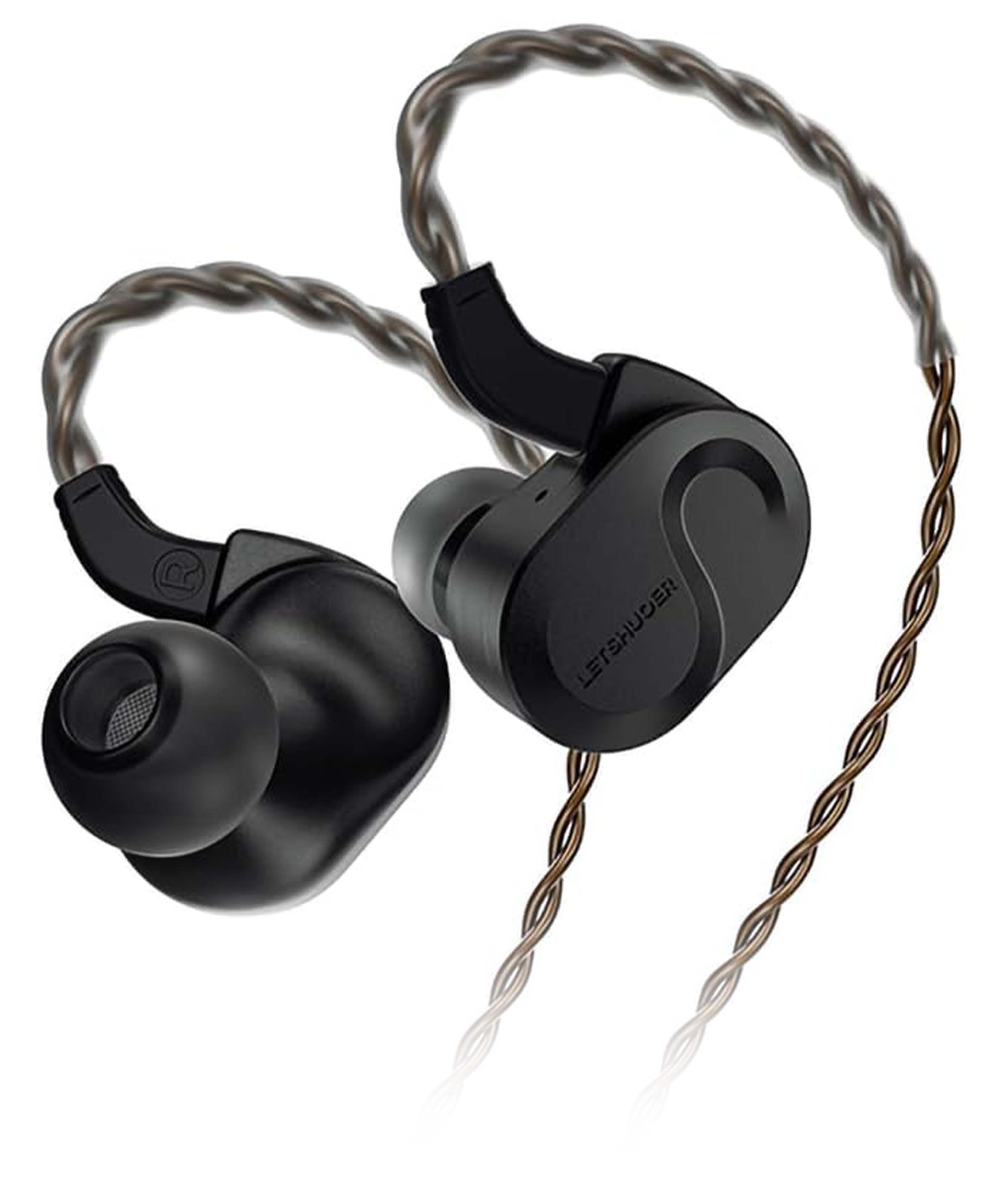 LETSHUOER S08 Écouteurs Intra-Auriculaires IEM Planar Magnetic 26Ω 105dB 20Hz-40kHz Noir