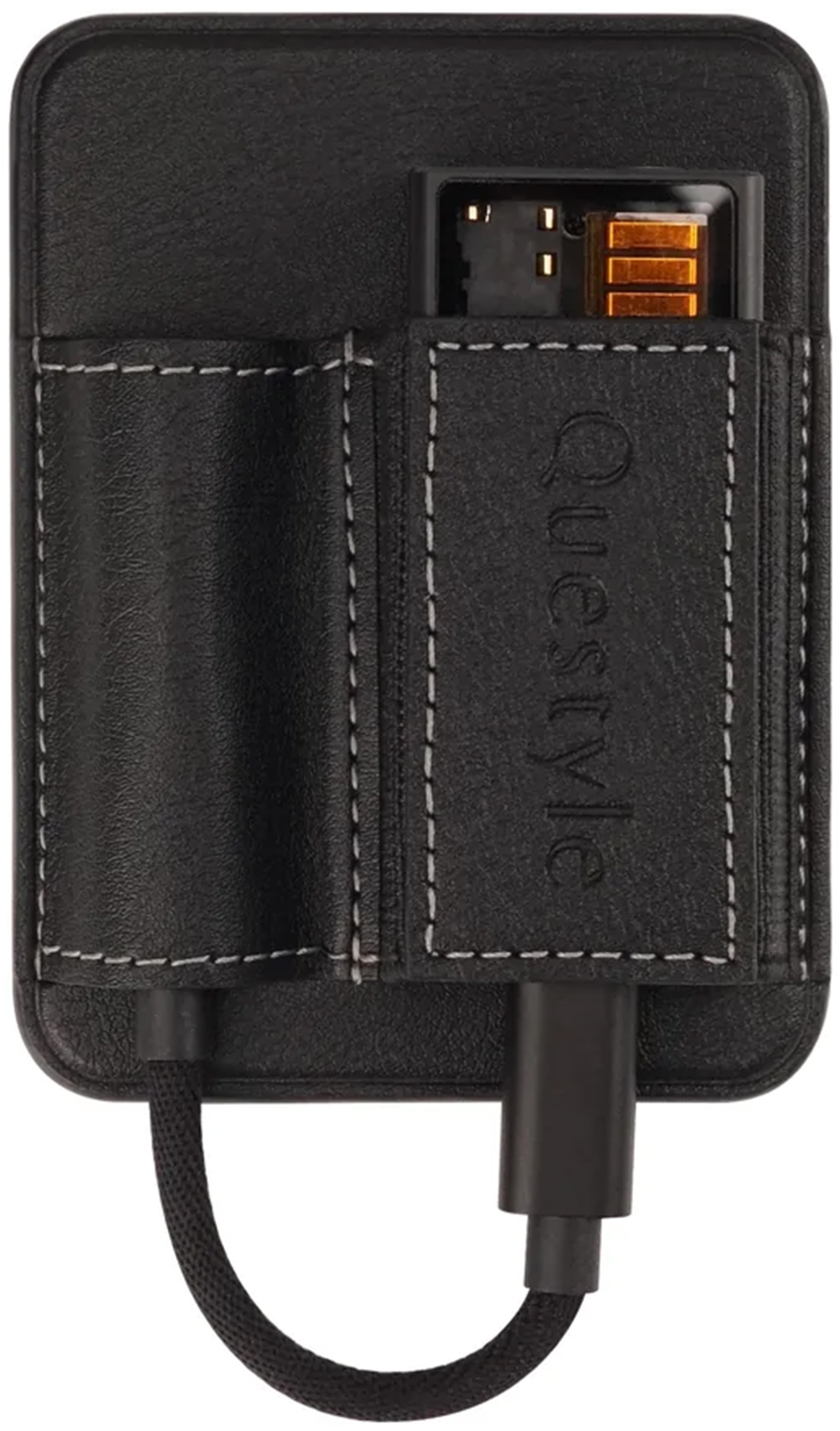 MagSafe Leather Case For Questyle M12i / M15i Black