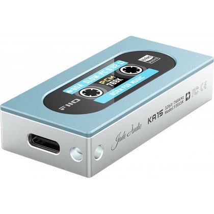 FiiO KA15 Portable DAC headphone amplifier 2xCS43198 2xSGM8262 32bit 768kHz DSD256 Blue