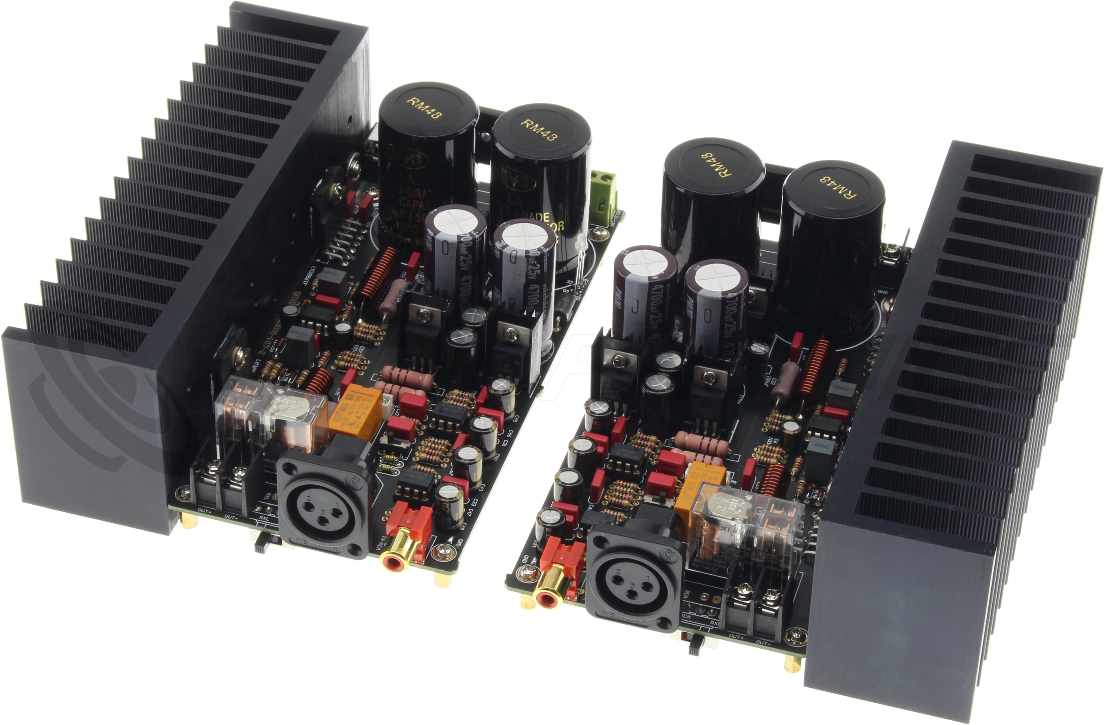 [GRADE A] Mono Power Amplifier Modules LM3886 with Heatsinks 2x120W / 8 Ohm (Pair)