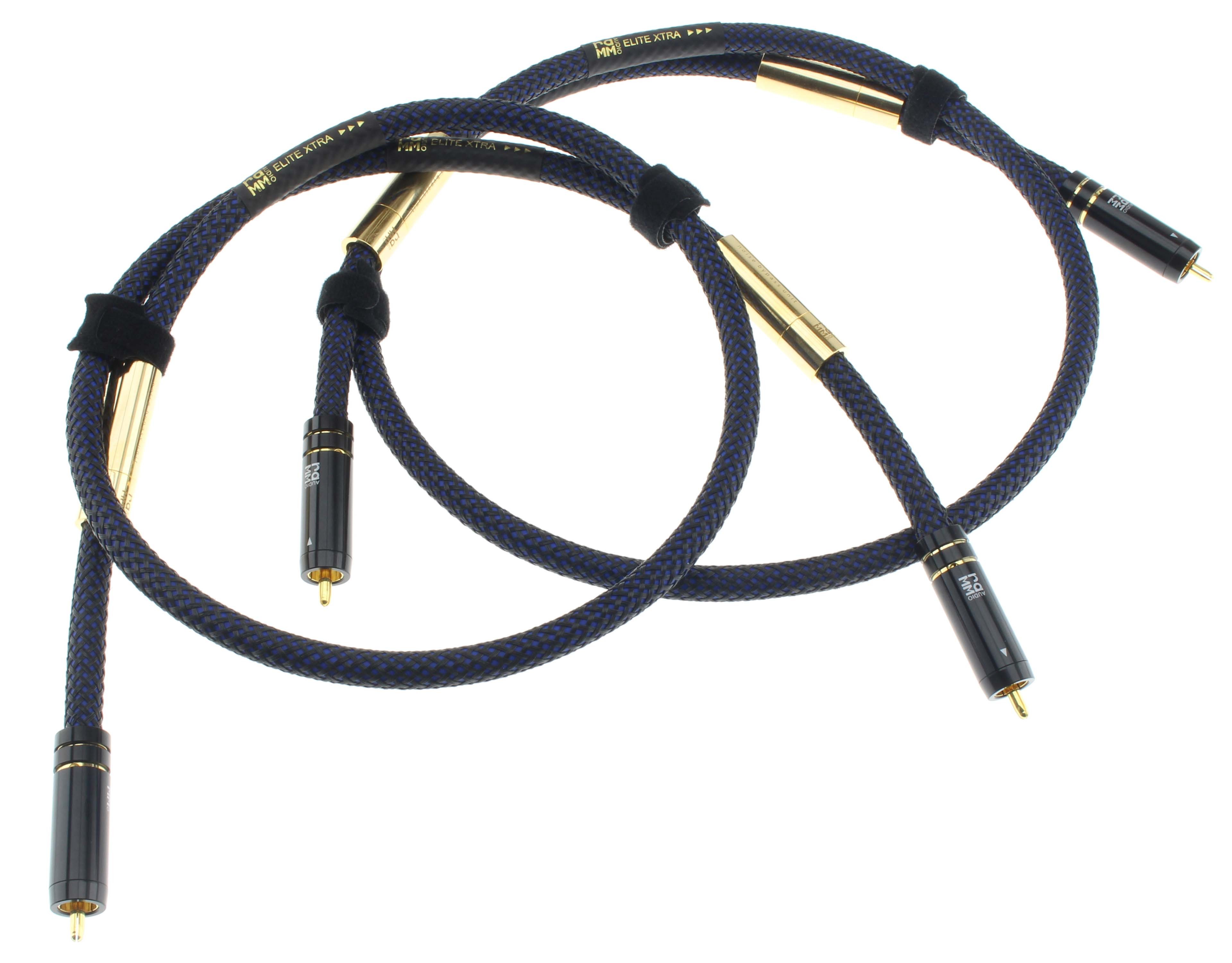 RAMM AUDIO ELITE-XTRA PREMIUM Câble de Modulation RCA-RCA Cuivre OCC Monocristallin NBU 1m (La paire)