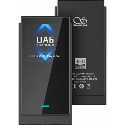 Shanling UA6 Portable Balanced DAC USB-C 4xCS43131 32bit 768kHz DSD512 Black