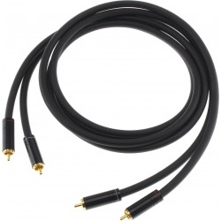 AUDIOPHONICS STEALTH RCA Interconnect Cable RCA-RCA OCC Copper Gold Plated 0.3m (Pair)