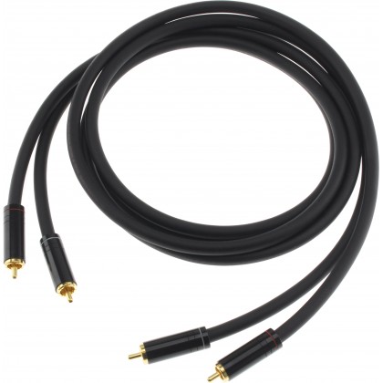 AUDIOPHONICS STEALTH RCA Interconnect Cable RCA-RCA OCC Copper Gold Plated 0.3m (Pair)