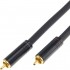 AUDIOPHONICS STEALTH RCA Interconnect Cable RCA-RCA OCC Copper Gold Plated 0.75m (Pair)