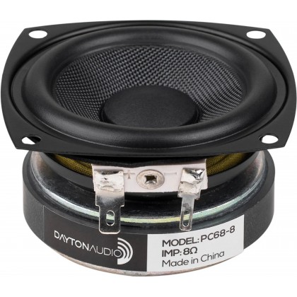 DAYTON AUDIO PC68-8 Haut-Parleur Large Bande 20W 8 Ohm 86dB 110Hz-17kHz Ø6.3cm