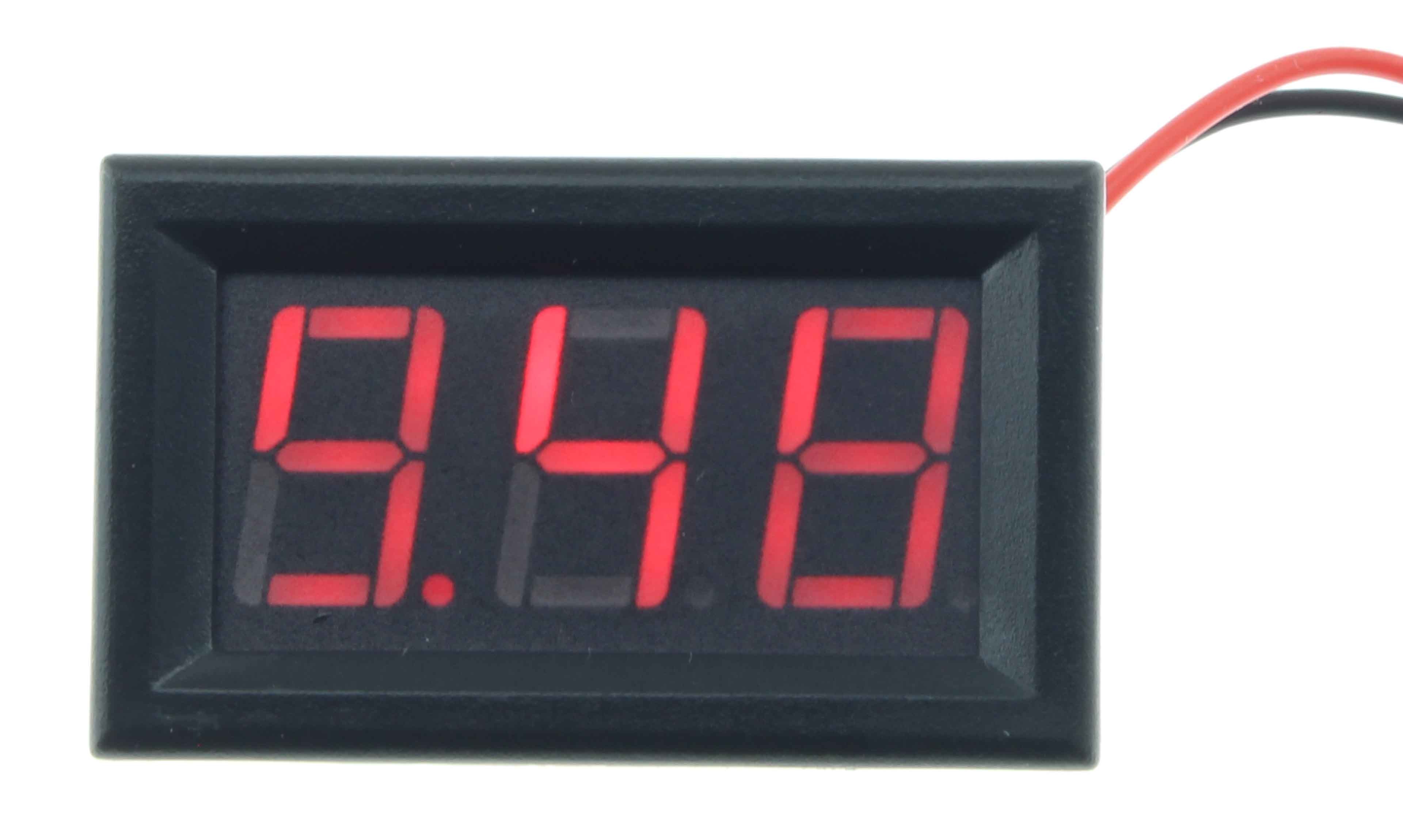 Voltage Display Voltmeter Red LED 4.5 / 30V