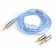 THIEAUDIO OCEANIA QDC Headphone Cable QDC to Interchangeable Jack Termination Palladium Plated Silver 1.25m