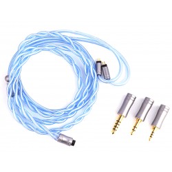 THIEAUDIO Oceania 2Pin Headphone Cable CIEM 0.78mm to Interchangeable Termination Palladium-Plated Silver 1.25m