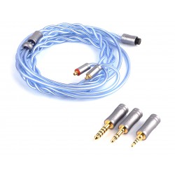 THIEAUDIO Oceania MMCX Headphone Cable MMCX to Interchangeable Termination Palladium-Plated Silver 1.25m