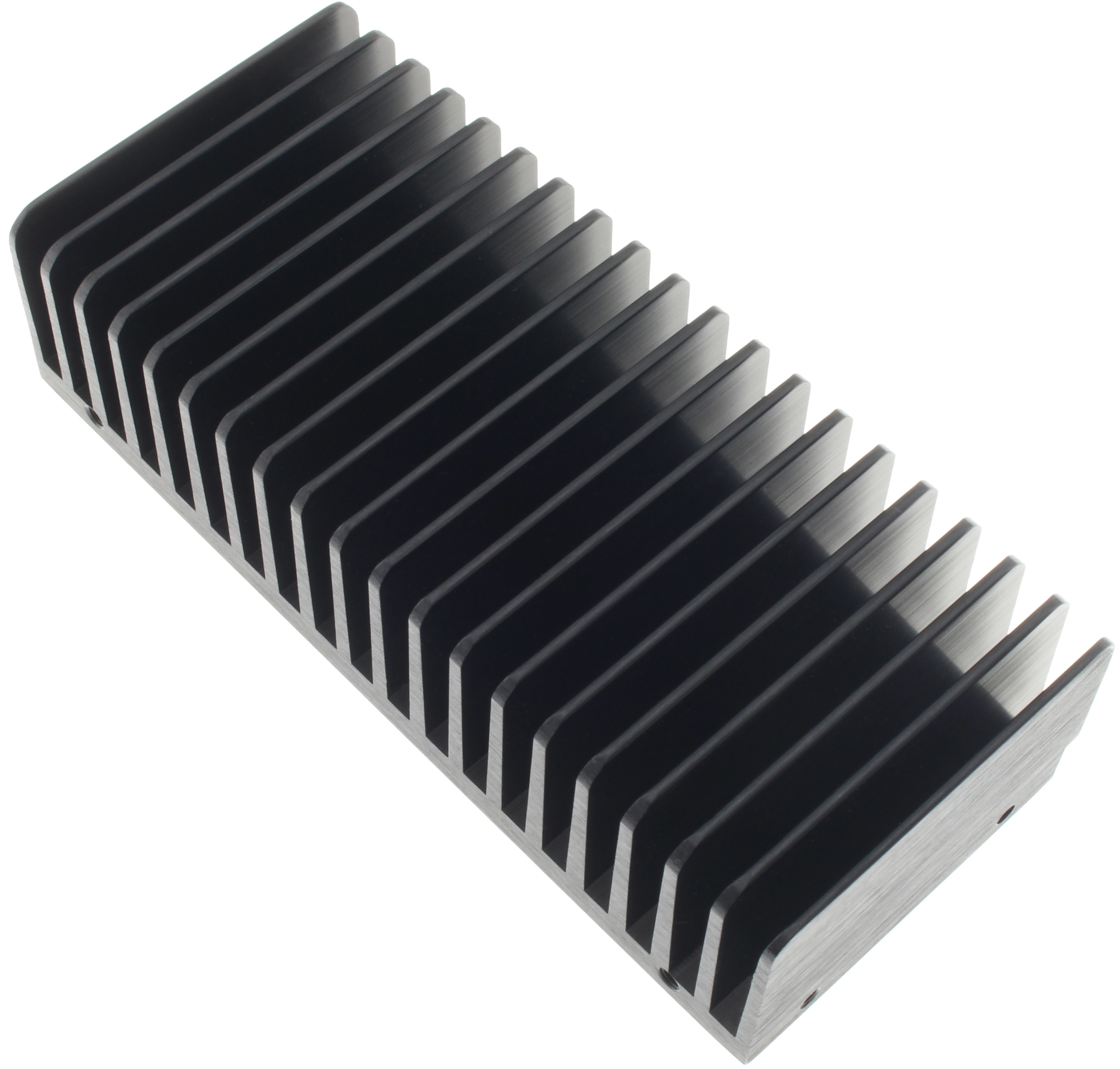 Radiateur Dissipateur Thermique Anodisé 155x40x67mm Noir