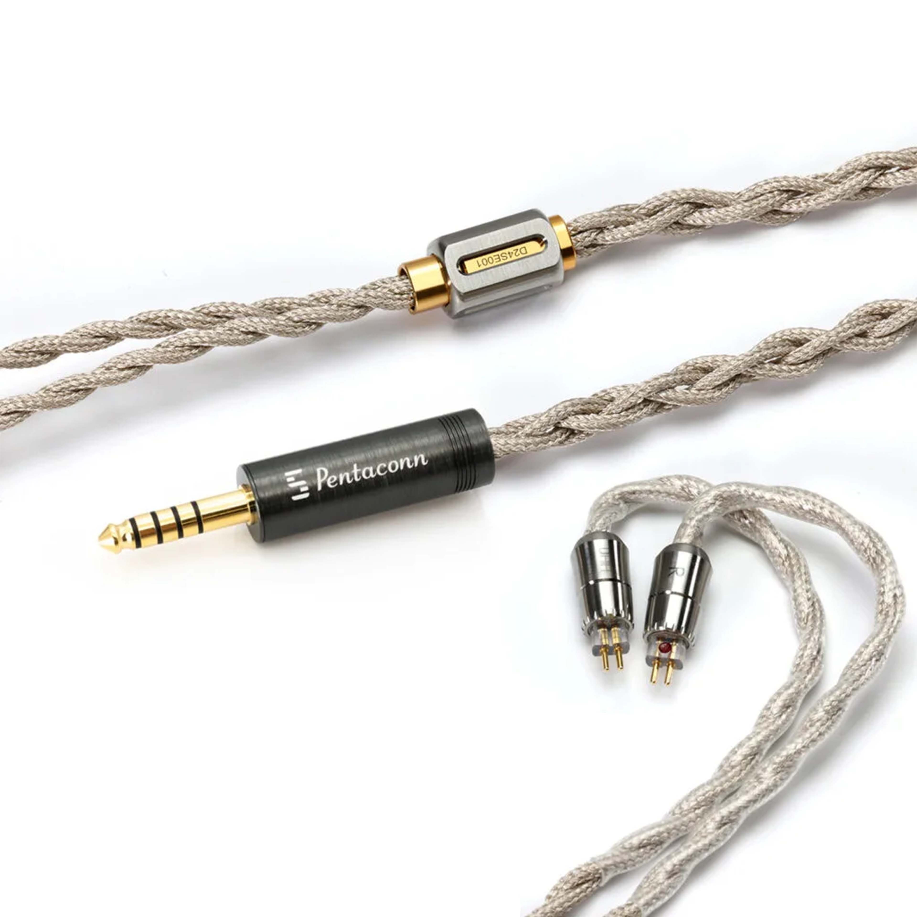 DD BC130 NYX NET PENTACONN Headphone Cable Jack 4.4mm Balanced to Interchangeable Connectors MMCX / CIEM OCC Copper 1.2m