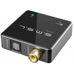 SMSL PO100 2024 USB Interface XMOS XU316 to SPDIF Coaxial / Optical Toslink 24bit 192kHz DSD DOP64 Black