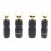 ETI LINK BANANA BAYONET Banana Plug Gold Plated Beryllium Copper Ø9mm (Set x4)