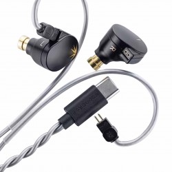 MOONDROP CHU II DSP Écouteurs Intra-Auriculaires IEM Dynamiques USB-C avec DSP 15Hz-38kHz