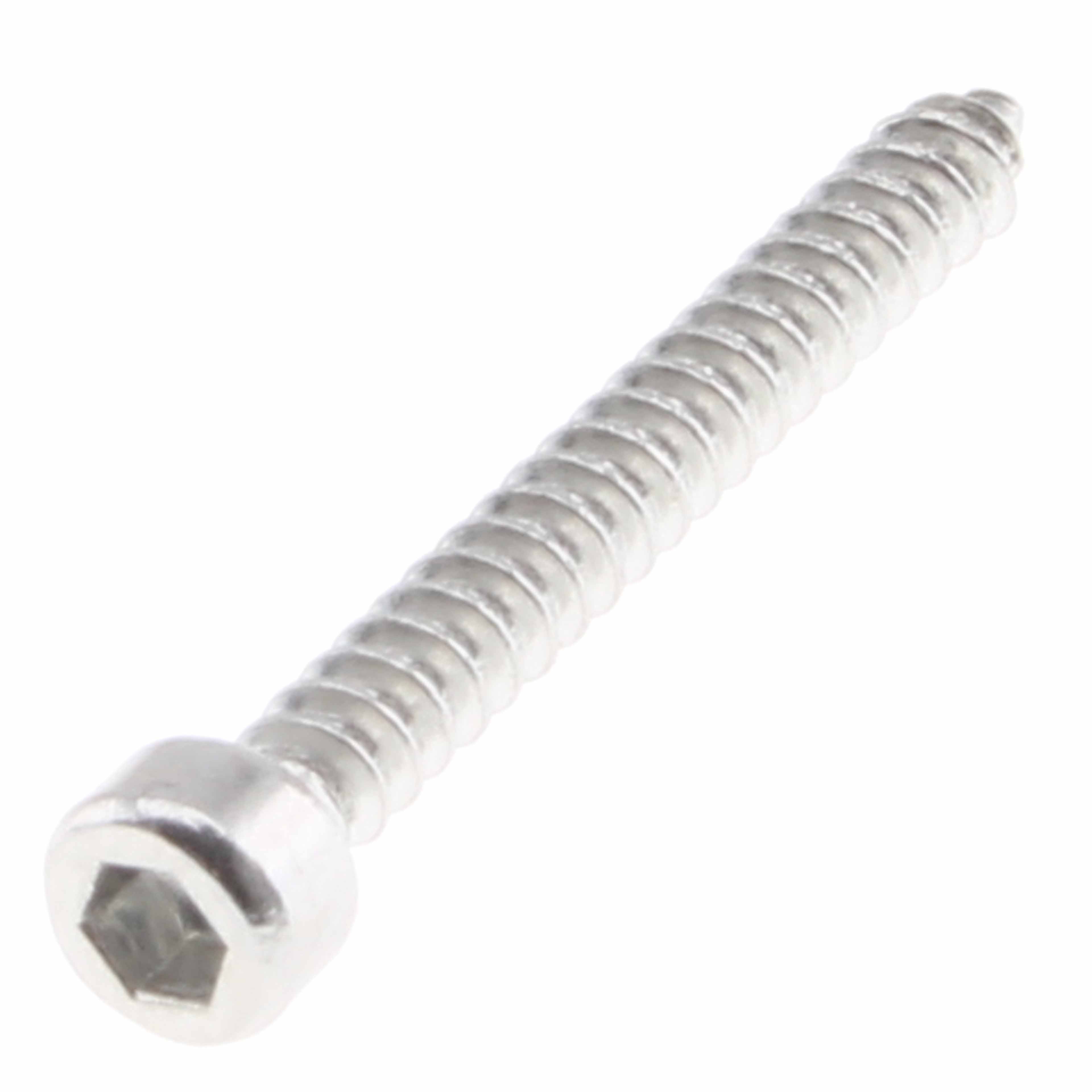 Hexagon Socket Cylindrical Head Wood Screw M3x25mm 8.8 Steel Silver (x10)