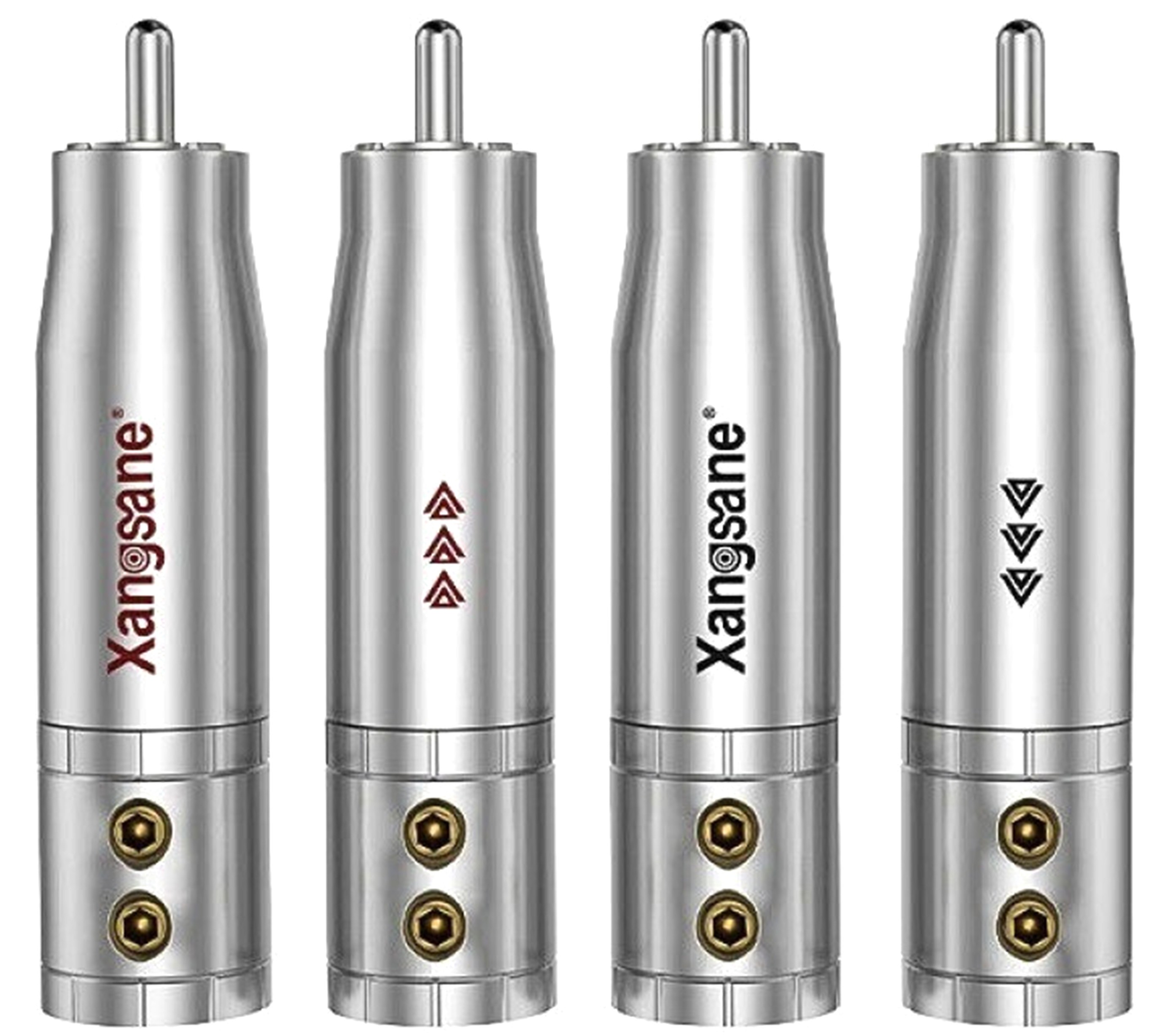 XANGSANE XS-0616AG Connecteurs RCA Argent Pur Ø11mm (Set x4)