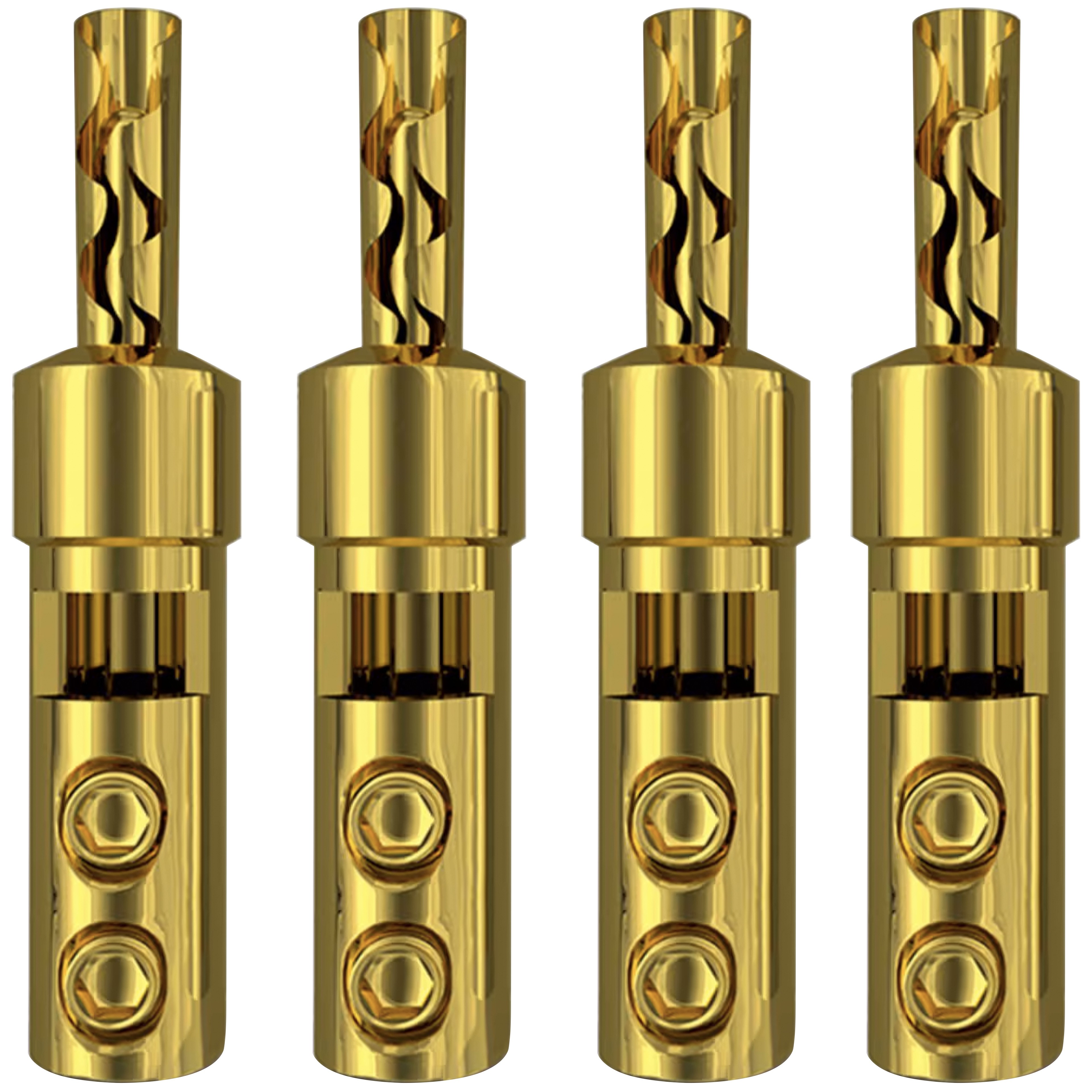 XANGSANE XS-A019 Banana Plugs Gold Plated Pure Copper Ø5mm (Set x4)