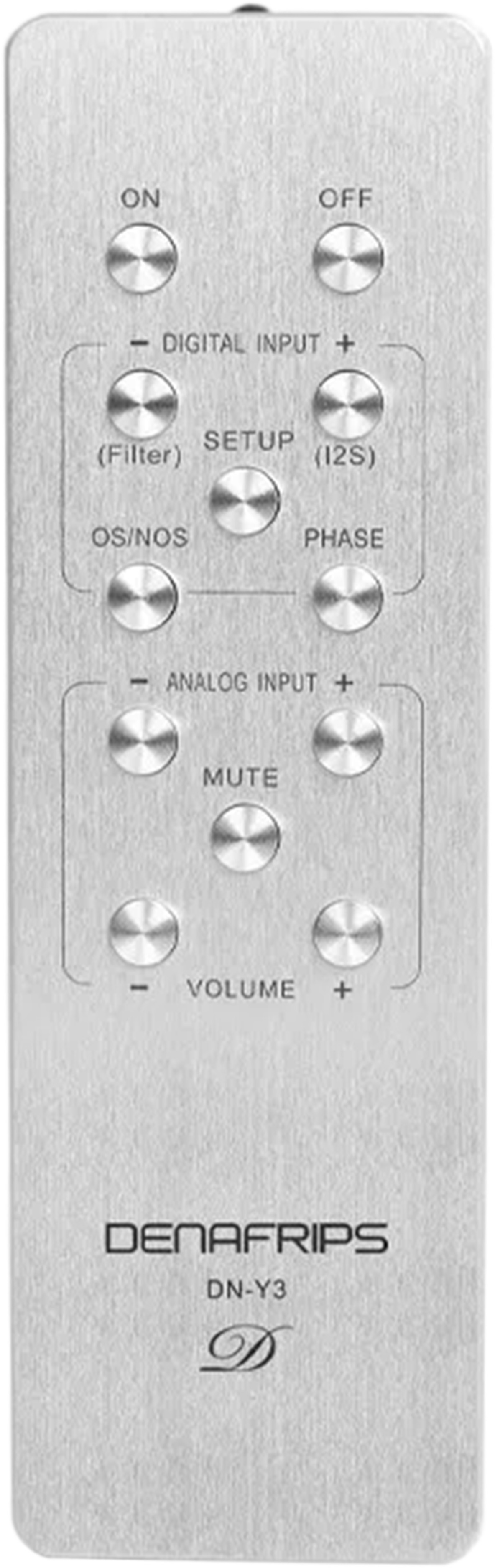 DENAFRIPS DN-Y3 Télécommande pour DAC Ares 15th et Pontus 15th Argent