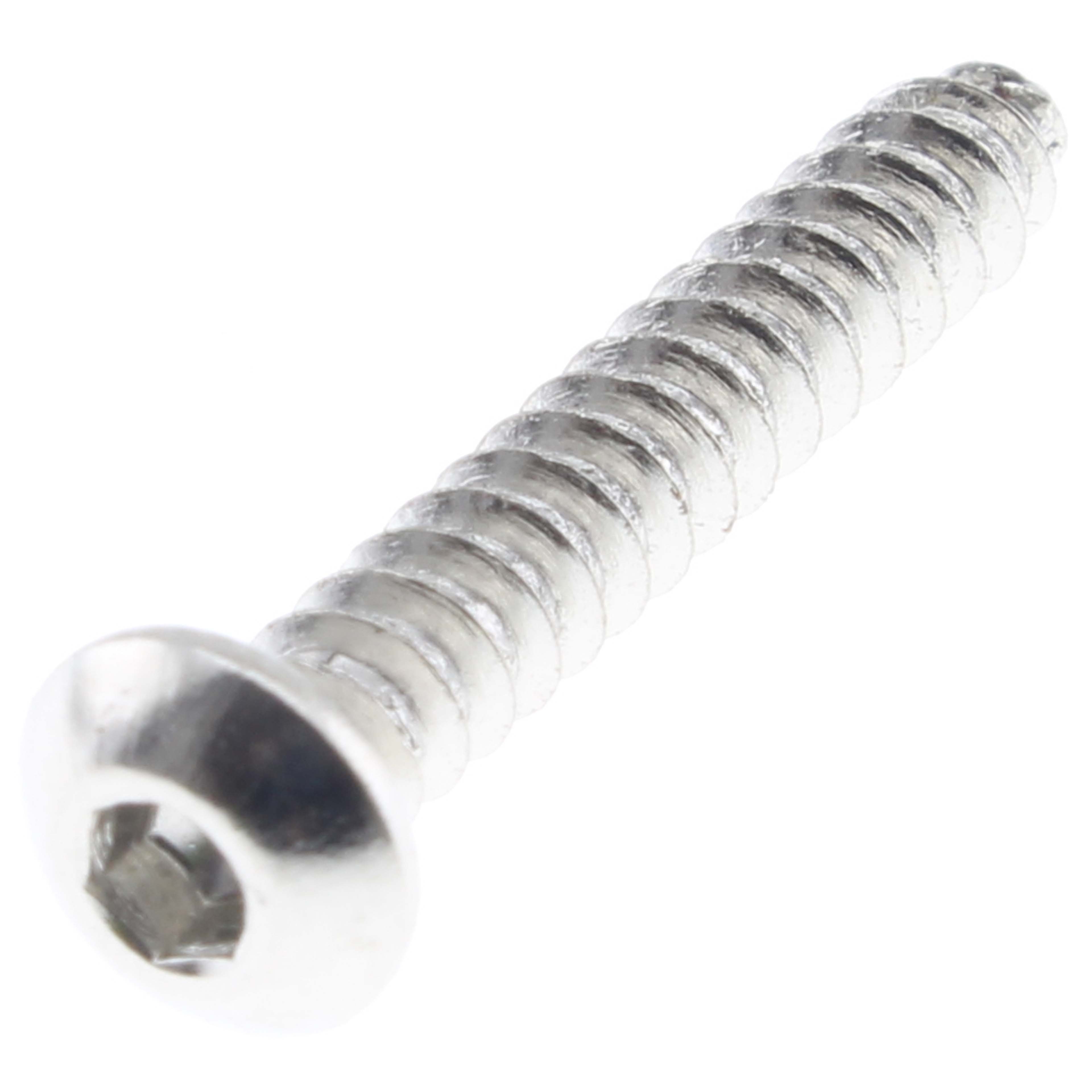 Wood Screws Truss Buttonhead Hex Socket BHC M3x20mm 8.8 Steel Silver (x10)