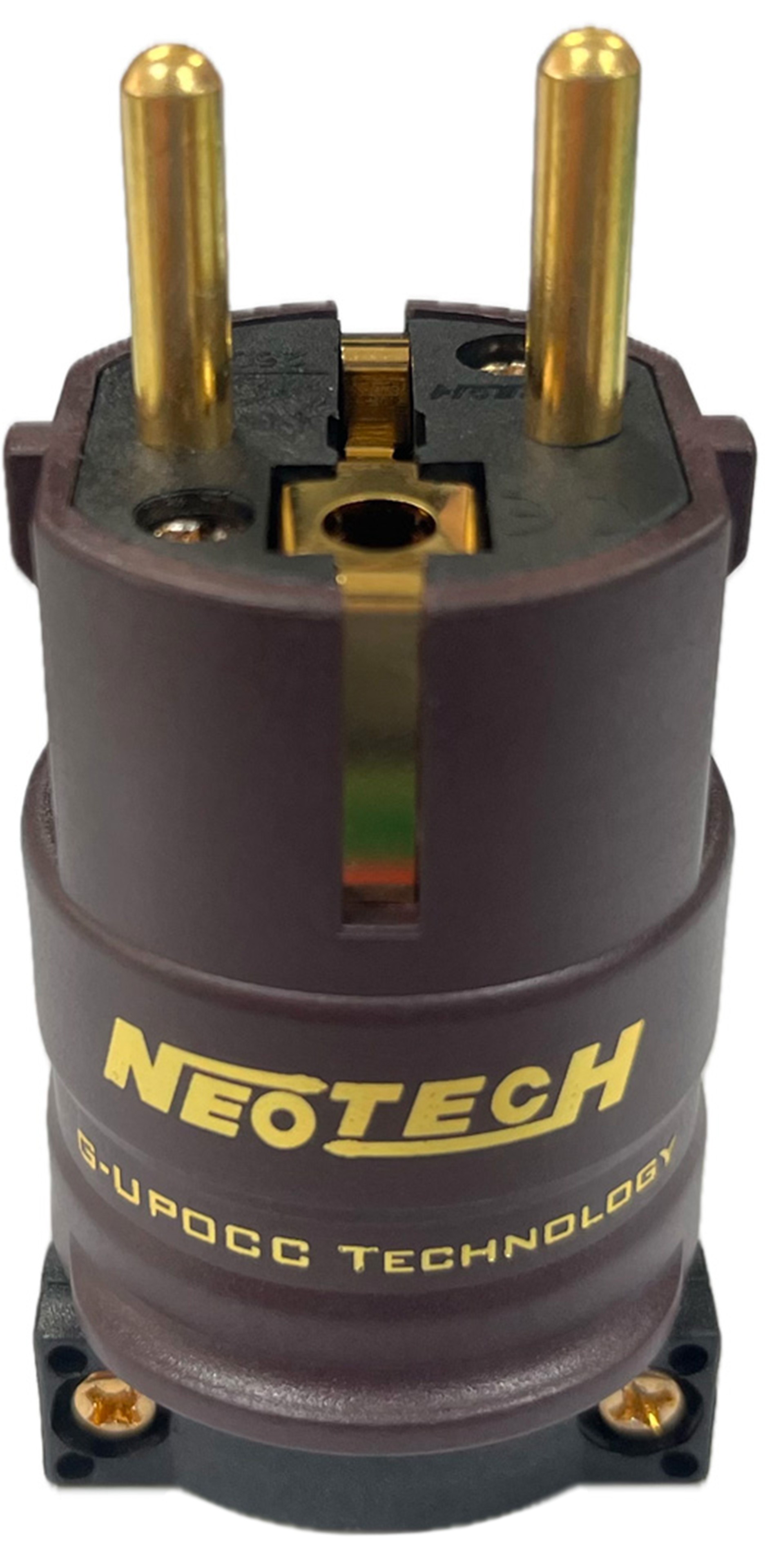 NEOTECH NC-P312G MKII Connecteur Secteur Schuko Type E/F Cuivre G-UPOCC Graphène Plaqué Argent et Or Cryo Ø24mm