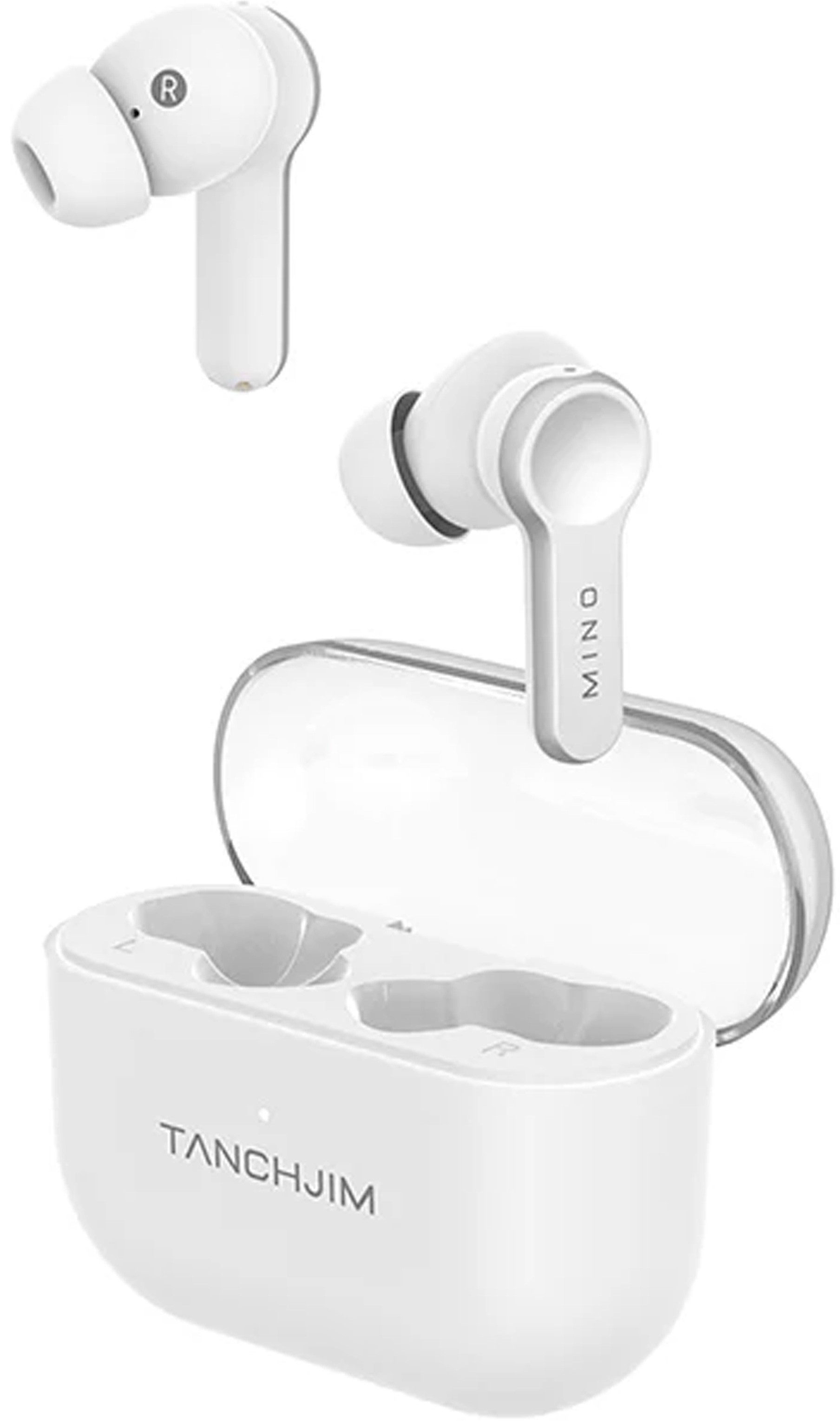 TANCHJIM MINO Écouteurs Intra-Auriculaires TWS Sans Fil Bluetooth 5.3 ANC Blanc