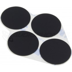 3M Pieds Silicone Adhésifs 25x0.5mm Noir (Set x4)