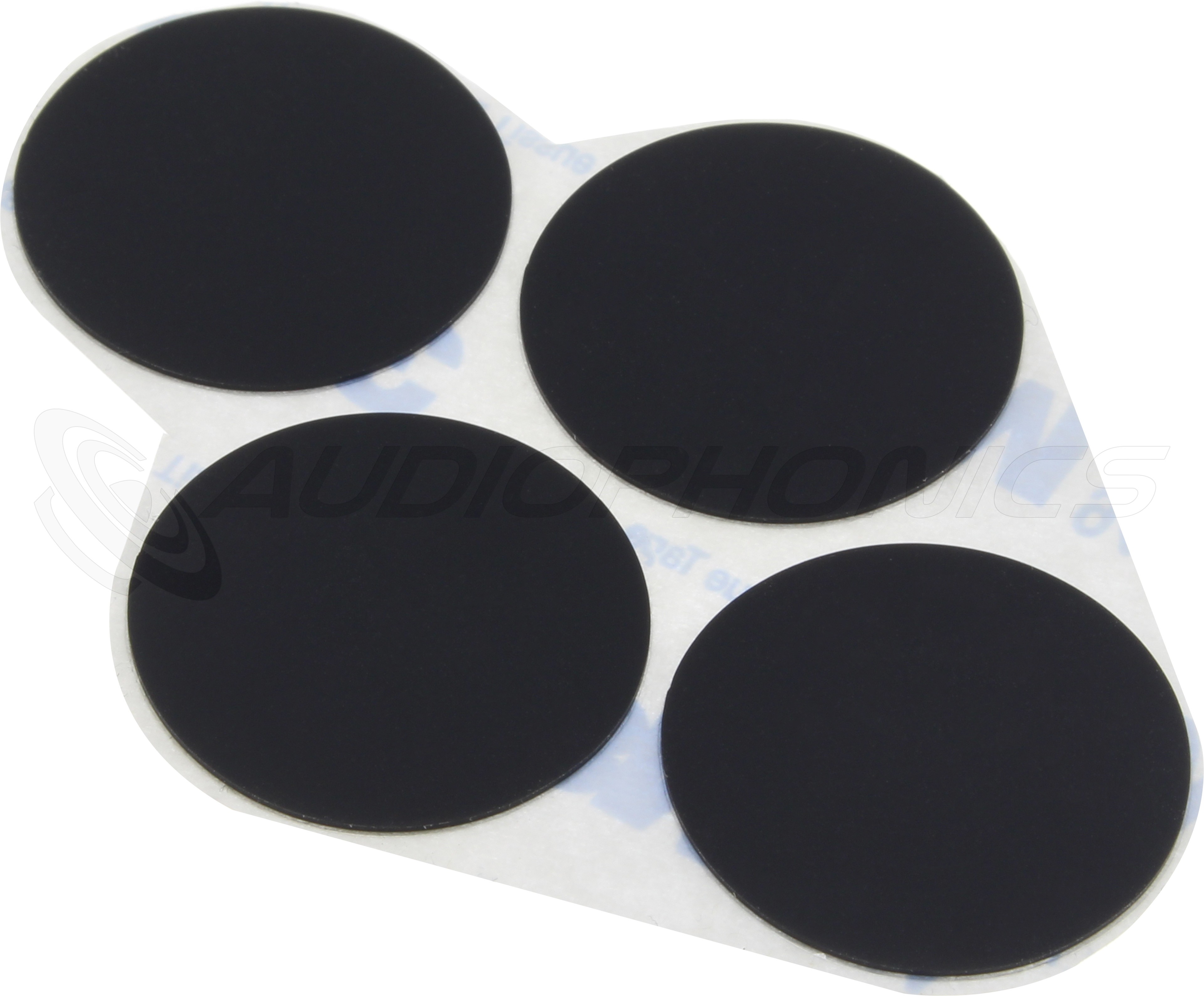 3M Pieds Silicone Adhésifs 25x0.5mm Noir (Set x4)