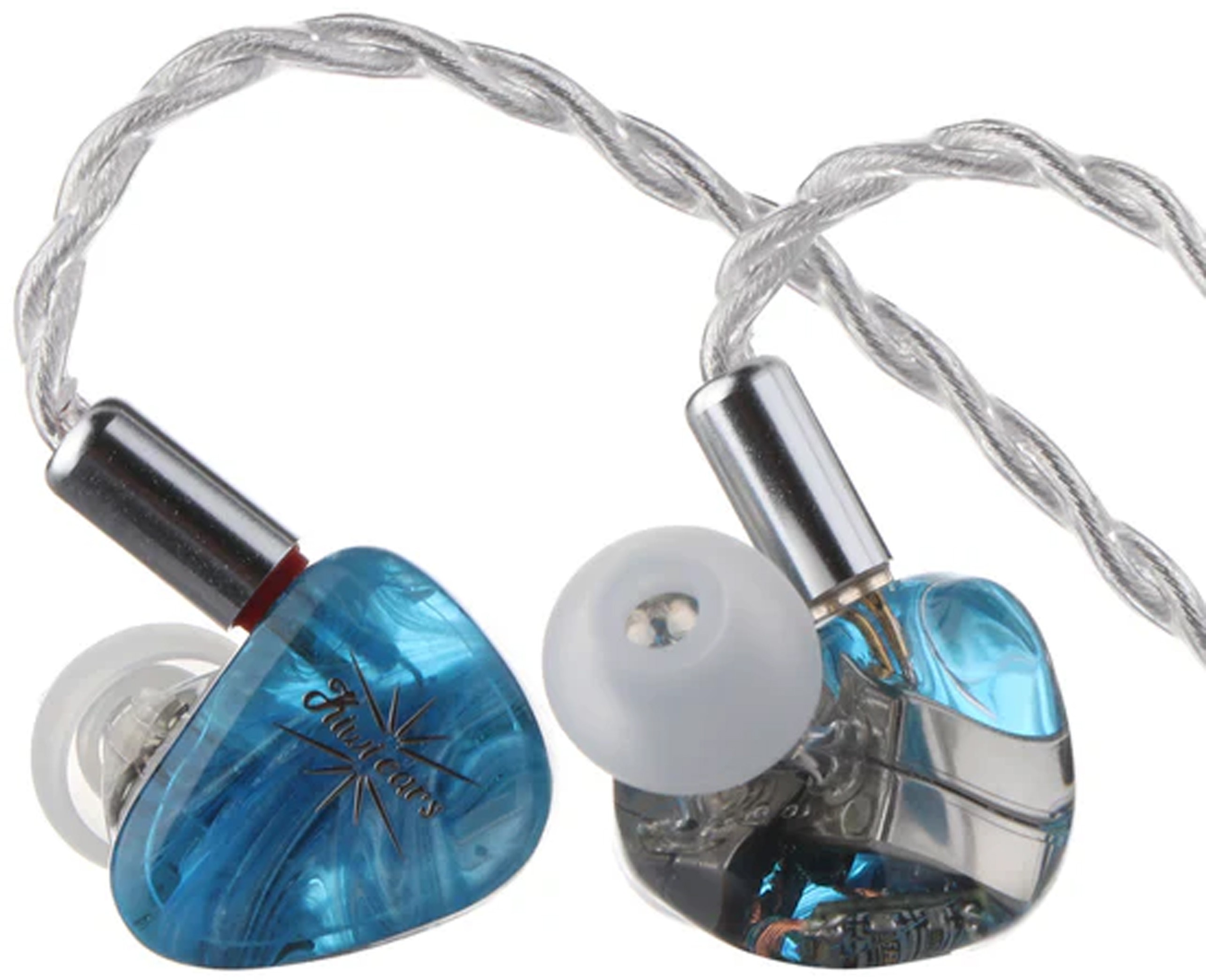 KIWI EARS ORCHESTRA LITE Écouteurs Intra-Auriculaires IEM 8x Balanced Armature 112dB 16 Ohm Bleu