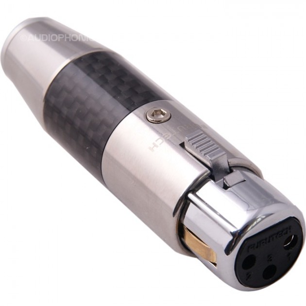 FURUTECH CF-602F (R) Rhodium Plated 3 Way Female XLR Connector