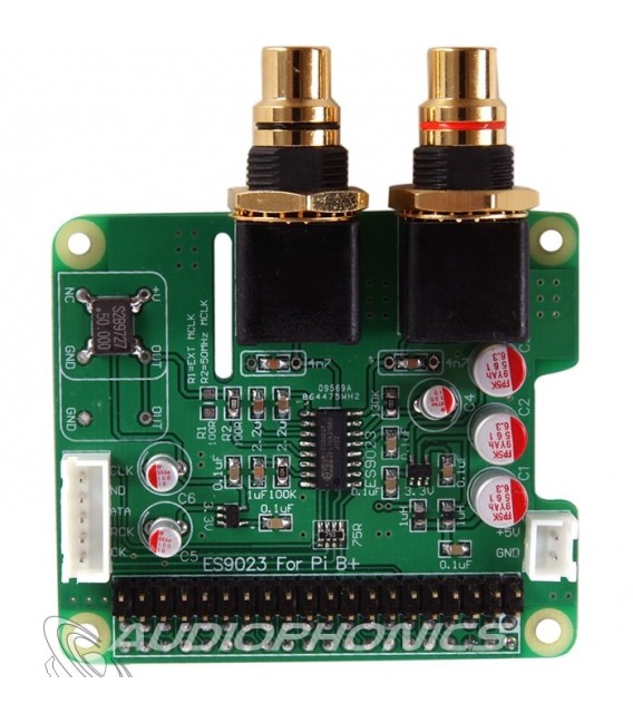 AUDIOPHONICS I-Sabre DAC ES9023 Raspberry Pi A+ B+ 2.0 / I2S - Audiophonics