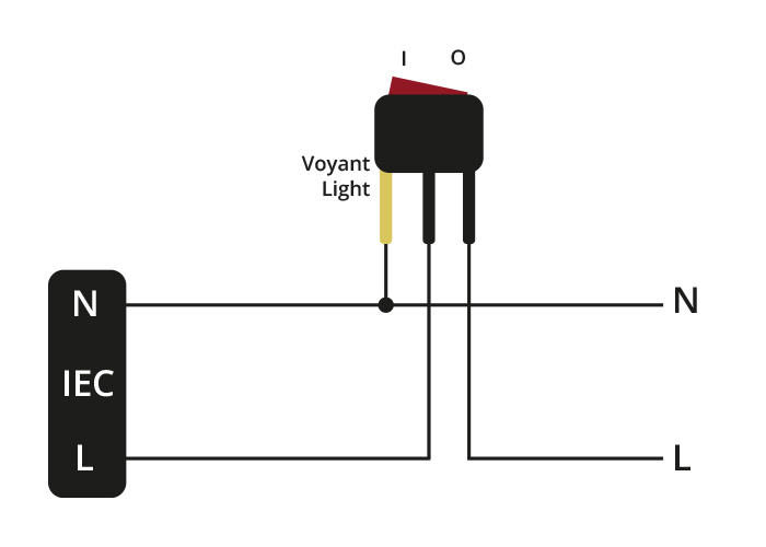 Wiring diagram permanent indicator