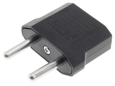 Power Plug Adapter Female US NEMA 1-15 / C Type to Male FR C Type -  Audiophonics
