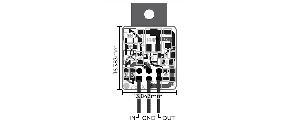 Audiophonics - ON MC7812CTG Régulateur de Tension 12V 1A (Unité)