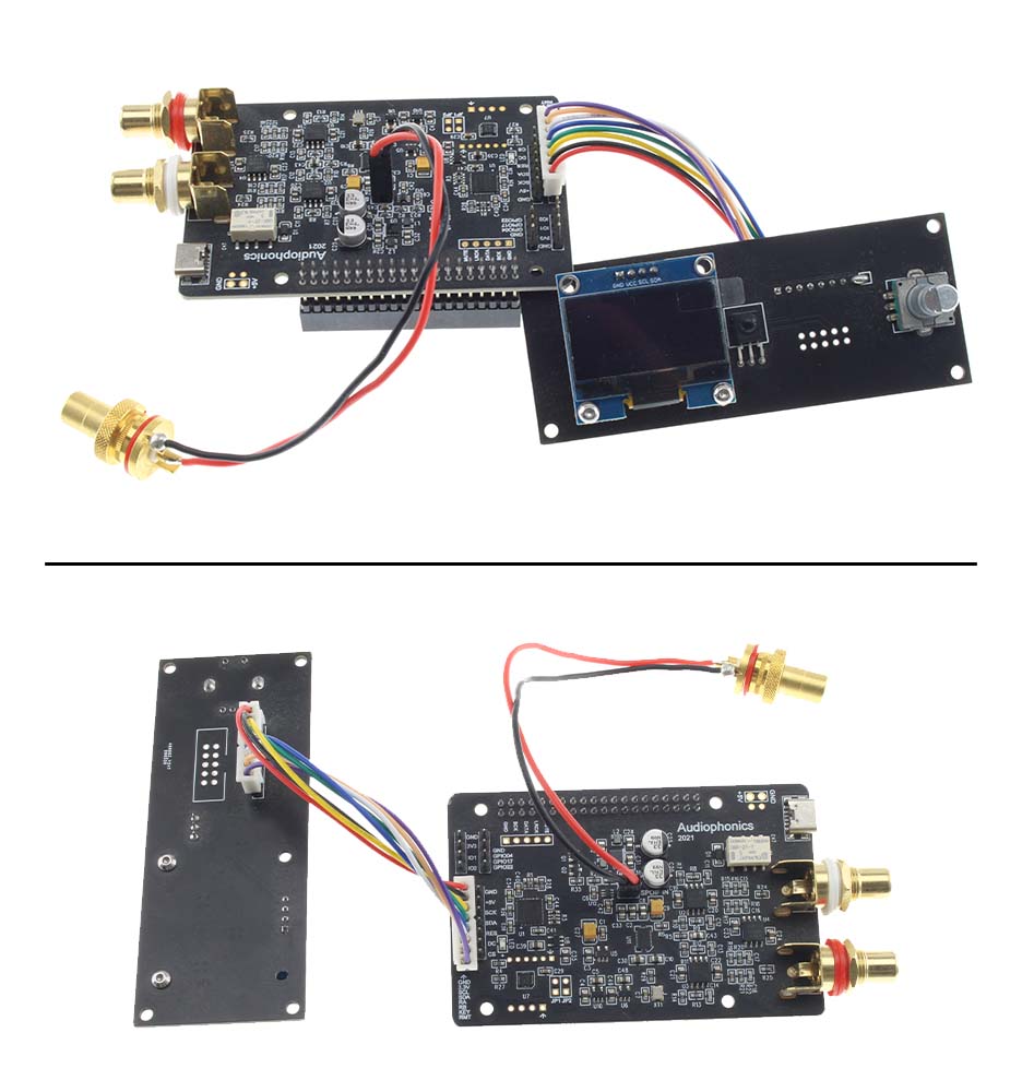 Exemple de branchement avec un DAC I-SABRE ES9038Q2M