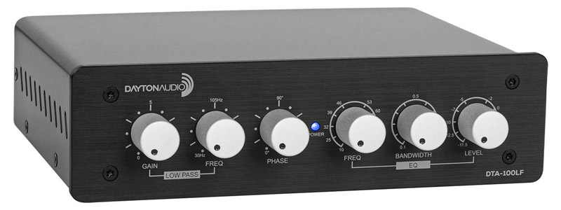 DAYTON AUDIO DTA-100LF Amplificateur Basses Fréquences avec Égaliseur pour  Subwoofer et Vibreur - Audiophonics