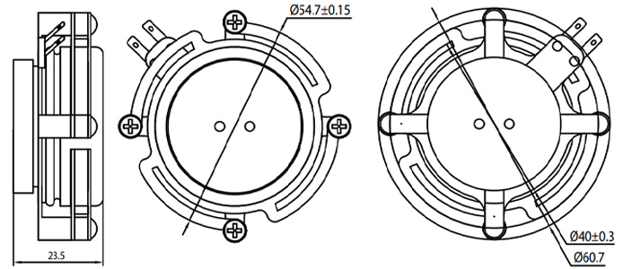 Dayton Audio EX32Q2-8: Dimensions