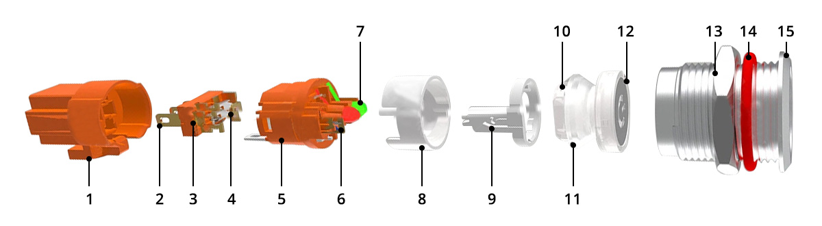 Schéma bouton poussoir