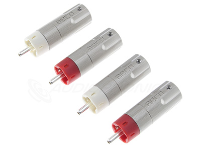 AECO ARP-4055 Connecteurs RCA Argent Pur Ø10mm (Set x4)