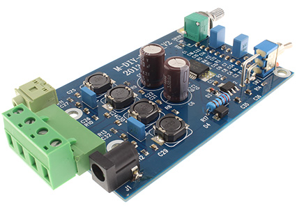 FX-AUDIO M-DIY-7492P Class D Amplifier Module TDA7492P 2x25W :View of 3/4