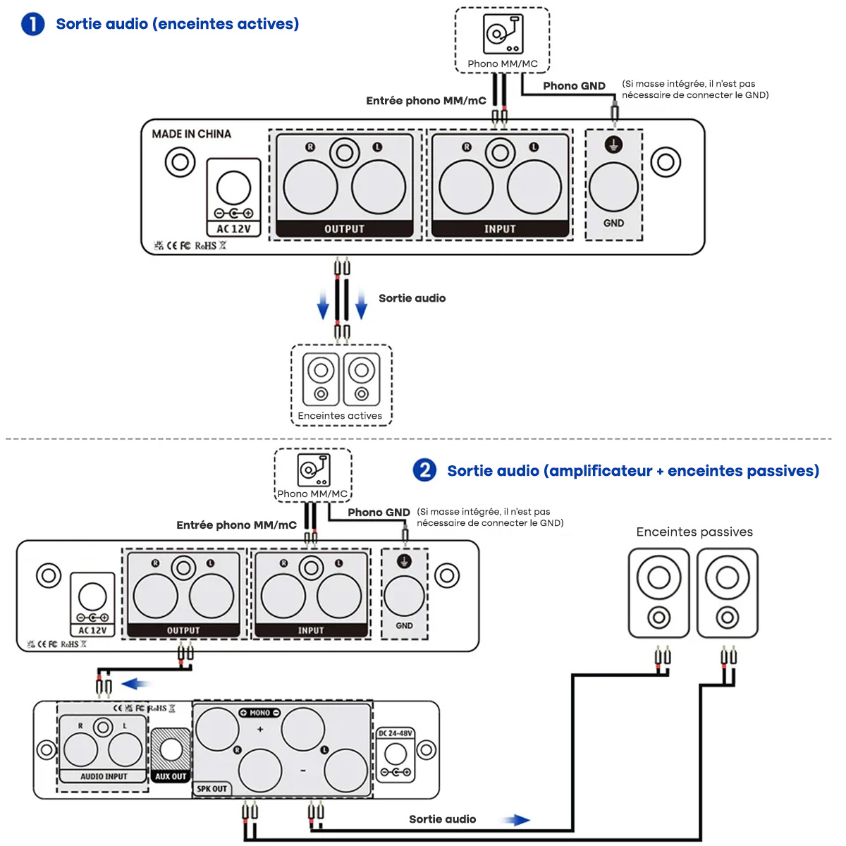 Aiyima T3 Pro: Wiring diagram